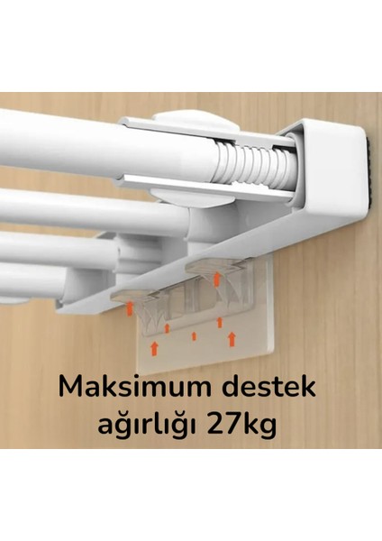 Dolap Içi Raflar Için 4'lü Plastik Güçlü Yapışkanlı Raf Destek Aparatı fiyatları