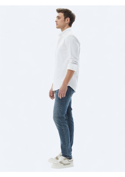 Beyaz Düz Regular Fit Dokuma Casual %100 Pamuk Gömlek modelleri