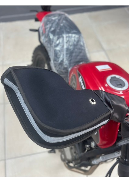 Ysn Motosiklet Vitesli Model El Koruma Ruzgar Gecirmez Reflektorlu