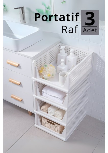 Mithra Life 3 Lü Kayar Raf Organizer – Beyaz Dolap Içi Kıyafet, Aksesuar Düzenleyici MIT1261 fiyatları