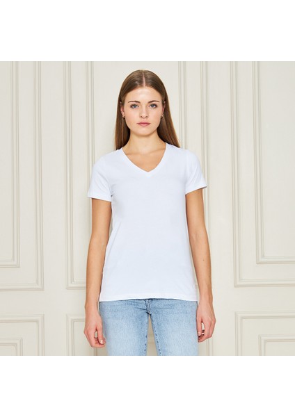 V Yaka Kadın T-Shirt fiyatları