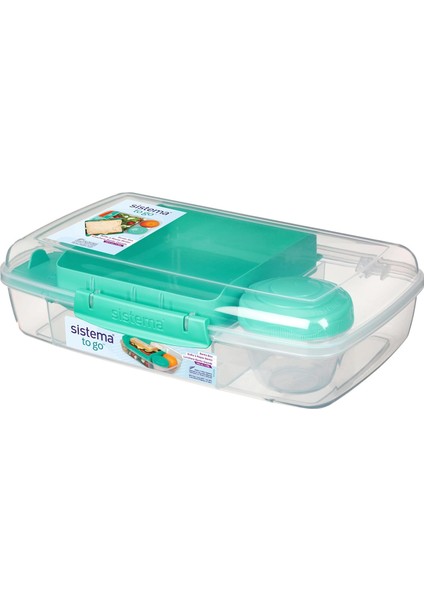 To Go Collection Büyük Bento Kutusu Plastik Öğle Yemeği ve Yiyecek Saklama Kabı, 7,4 Fincan, Çok Bölmeli, Renk Değişimi | Bpa Içermez, Büyük Boy (4'lü Paket) modelleri
