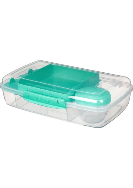 To Go Collection Büyük Bento Kutusu Plastik Öğle Yemeği ve Yiyecek Saklama Kabı, 7,4 Fincan, Çok Bölmeli, Renk Değişimi | Bpa Içermez, Büyük Boy (4'lü Paket) fırsatları