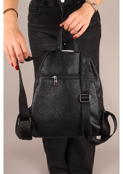 Taşlı Sultan Sırt Çantası Siyah modelleri