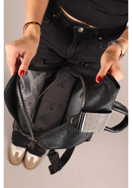 Taşlı Sultan Sırt Çantası Siyah fırsatları