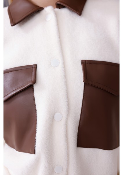 Kontrast Detaylı Kemerli Gömlek Ceket fırsatları