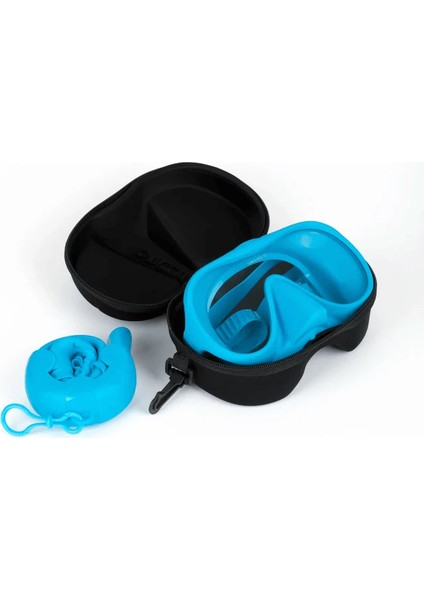 Dalış Maske ve Şnorkel Seti Mavi Qs-12