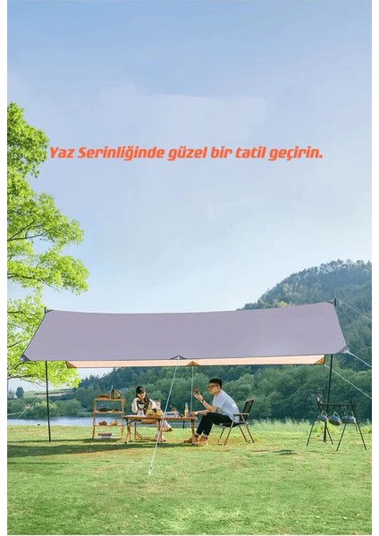 Glamping 500*300 cm Tarp Güneş ve Rüzgar Koruma Tentesi modelleri