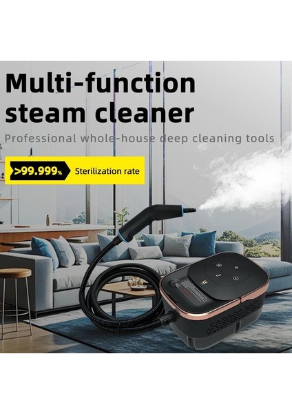 2500W Yüksek Basınçlı Buharlı Temizleyici 6 Kademeli Güç Ayarı 10 Farklı Başlık Çok Fonksiyonlu Temizlik Makinesi fırsatları