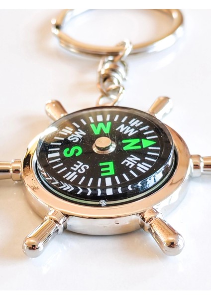 Çalışır Pusula Anahtarlık