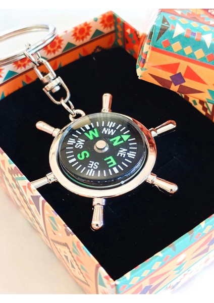 Çalışır Pusula Anahtarlık