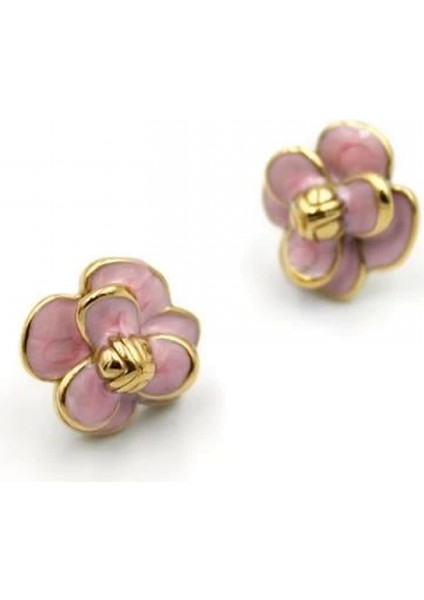 Çiçek Küpe - Pembe