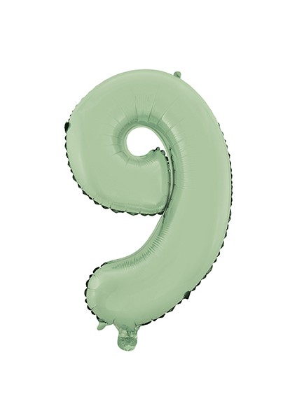 Folyo Rakam 9 Mat Mint Yeşili 26 Inc 66 CM
