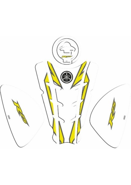 Yamaha R25 2014 - 2018 Uyumlu Tank Pad Set 013