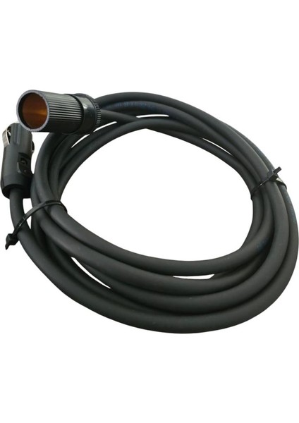 Araç Çakmak Uzatma Kablosu 12-24 Volt 16AMPER 2 X1,5mm Ttr Bakır 3 Mt-Siyah