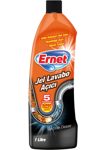 Ernet Lavabo Açıcı Jel 1 L