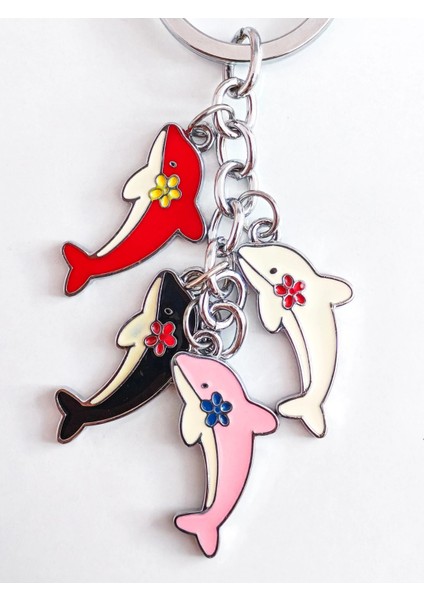 4 Farklı Renkte Yunus Balığından Metal Anahtarlık fiyatları