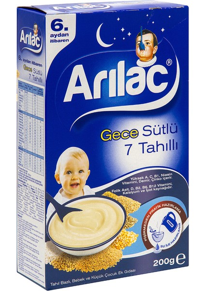 Arılac 7 Tahıllı Gece Kaşık Maması 200 G