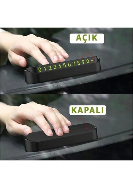 Araç Fosforlu Numaratör Aç-Kapa 2 Li Set (2 Adet) modelleri