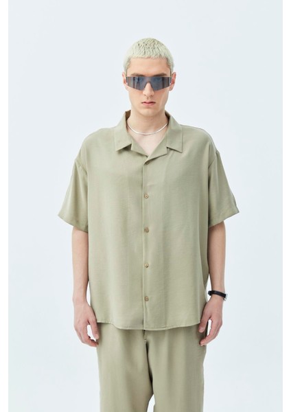 Basıc Oversize Keten Takım Haki fiyatları