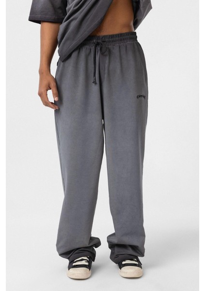 Yıkamalı Oversize Eşofman Takım Siyah modelleri