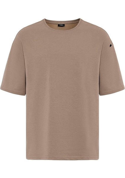 Basic Oversize Şort Takım Vizon fırsatları