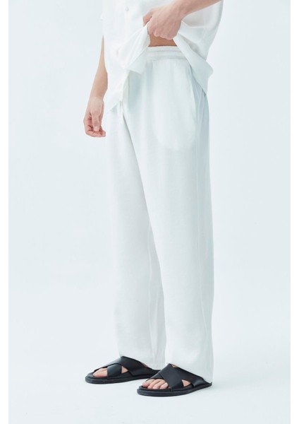 Basıc Oversize Keten Takım Ekru indirimleri