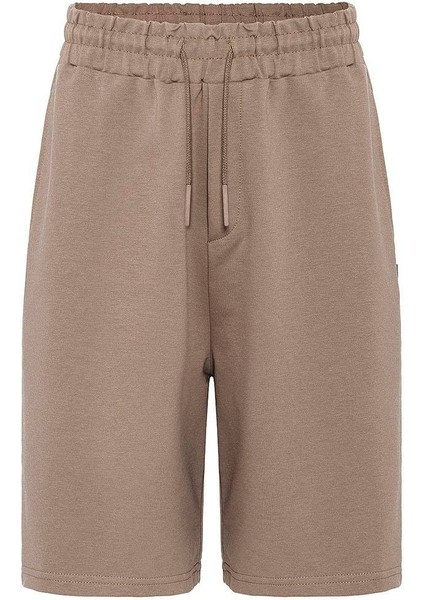 Basic Oversize Şort Takım Vizon modelleri