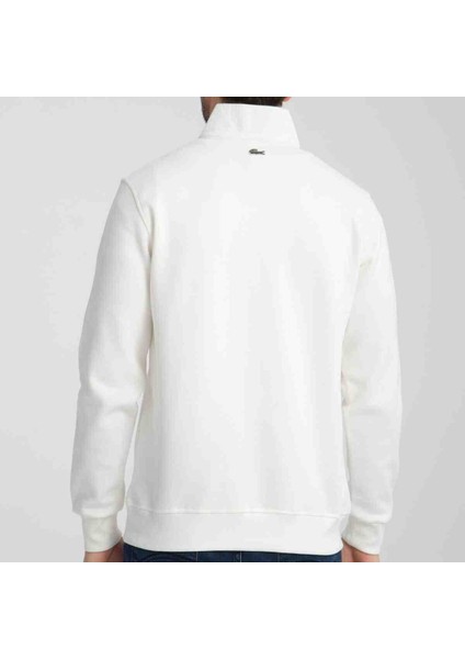 Fermuar Yaka Regular Fit Ekru Sweatshırt fırsatları