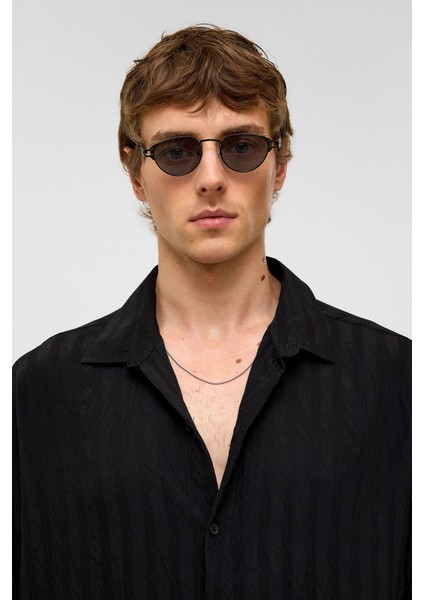 Oversize Uzun Kollu Modal Kumaş Gömlek Siyah modelleri