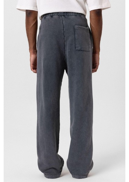 Premıum Yıkamalı Yırtık Detaylı Oversize Eşofman Takım Siyah indirimleri