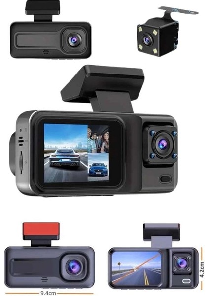 Dvr Araç Içi Kamera Ön ve Iç Kamera 2 Inç Ekranlı Çift Kamera fırsatları