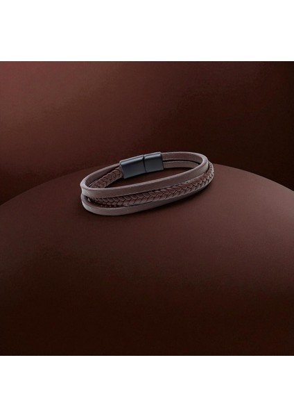 Sadece Kahverengi Saç Örgü Ve Çelik Bileklik 31833B10D4 modelleri