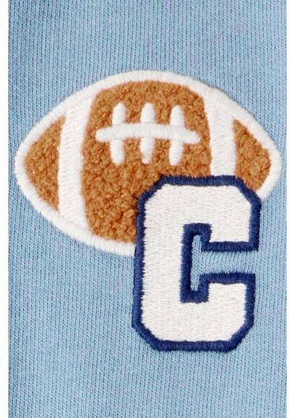 Erkek Bebek Mavi Kapüşonlu Tulum modelleri