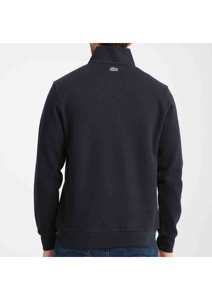 Fermuar Yaka Lacivert Regular Fit Sweatshırt modelleri