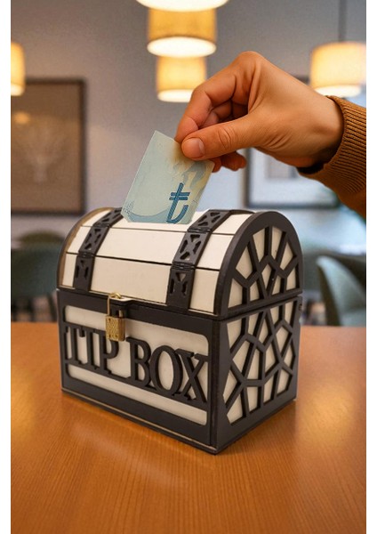 Tip Box Bahşiş Kutusu ve Kumbara Sandık Tipi Tipbox