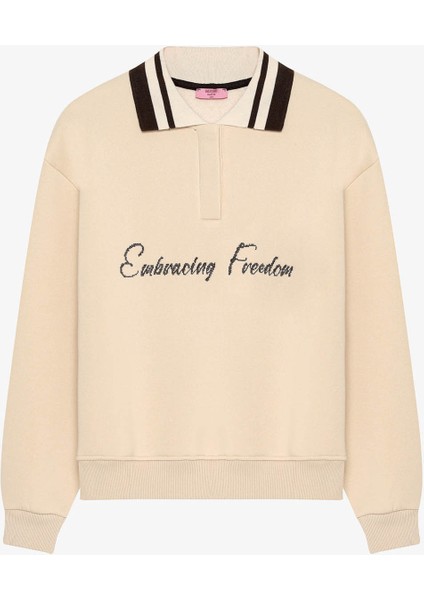 Bej Kadın Sweatshirt SWT00967 fiyatları