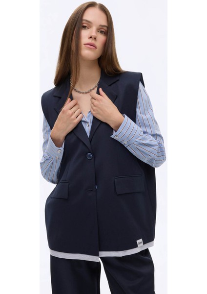 Lacivert Kadın Yelek YLK00800