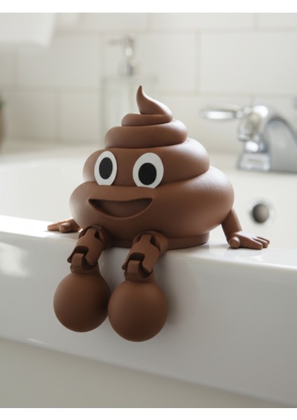 Kaka Emojisi | Eğlenceli Dekoratif Figür Seti 13CM