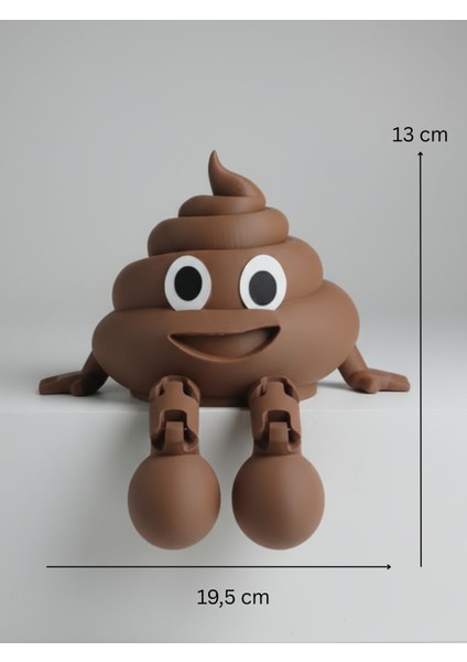 Kaka Emojisi | Eğlenceli Dekoratif Figür Seti 13CM fırsatları