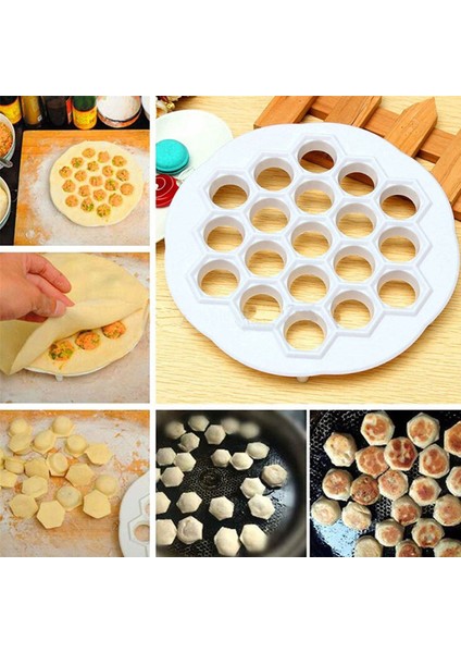 61 Bölmeli Petek Şekilli Pratik Mantı Kesici Açma Kalıbı Mantımatik (5250) fiyatları