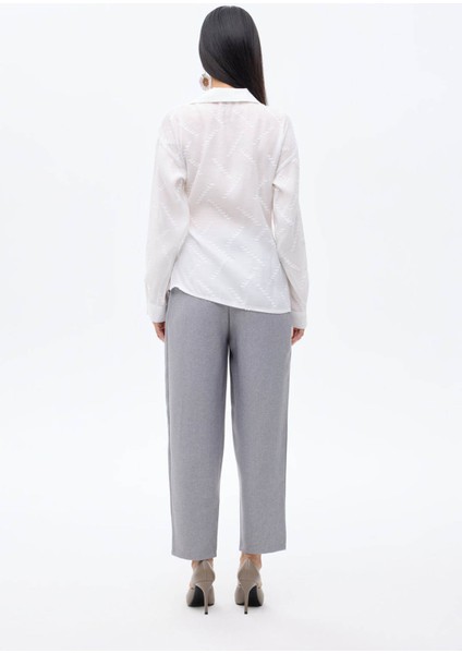 Ekru Kadın Gömlek BLZ00847 indirimleri