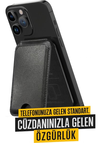 Deri Kartlıklı Manyetik Telefon Standı Güçlü Mıknatıs, 2 Kart Kapasiteli, Ince ve Dayanıklı modelleri