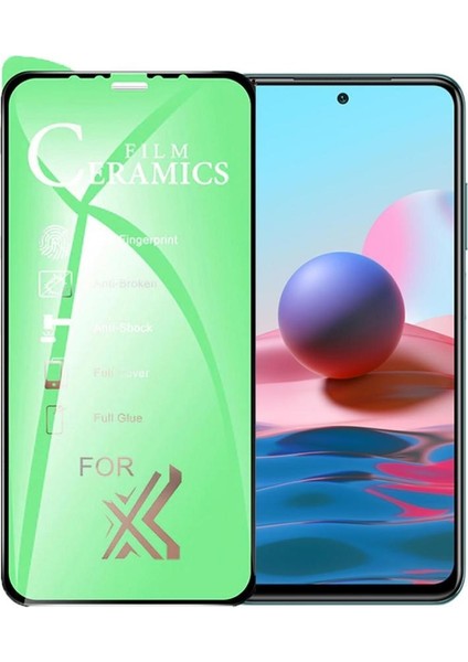 Logis Redmi Note 10 Pro 9d Mat Seramik Tam Kaplayan Ekran Koruyucu Cam