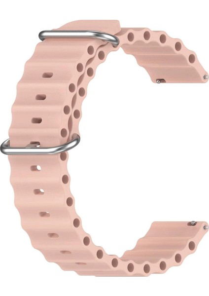 Garmin Venu 3 45MM ile Uyumlu Ocean Oluklu Silikon Kordon Kayış - FC143