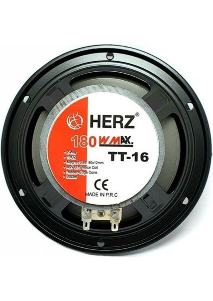 16CM 180WATT Çift Yollu Tweeterli Oto Hoparlör - Tekli Oto Hoparlör modelleri