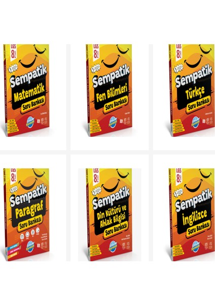 8. Sınıf Tüm Dersler Sempatik Soru Bankası Seti 6
