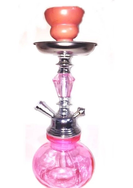 Küçük Boy Nargile Takımı - Pembe ( Lisinya )