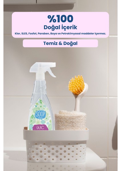 Tuvalet Temizleyici 2 x 800 ml | Bergamot ve Okaliptus Kokulu | Vegan modelleri