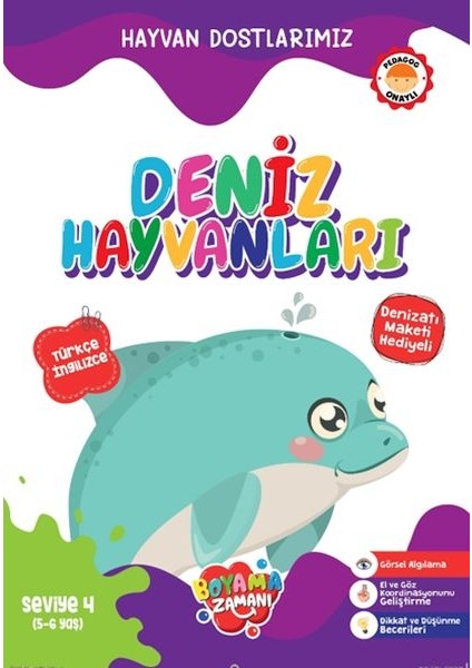 Hayvan Dostlarımız - Deniz Hayvanları Seviye 4 (5-6 Yaş)